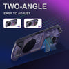 For Steam Deck DEVASO Transparent Thermal Back Case With Bracket Gaming Console Protective Case(Cyan)