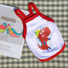Red Dinosaur Mesh Vest 2 Pack - Breathable Pet Clothes XL