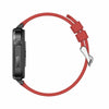 F100 1.7 inch HD Square Screen TPU Strap Smart Watch Supports Body Temperature Monitoring/Blood Oxygen Monitoring(Red)
