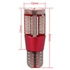 2 PCS T10 5W 285LM Red Light 57 SMD 4014 LED Error-Free Canbus Car Clearance Lights Lamp, DC 12V