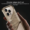 For iPhone 15 Pro Max Aluminum Alloy Solid Wood Frameless Hollow Metal Phone Case(Gold)