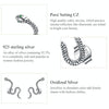 S925 Sterling Silver Smart Snake Ear Studs Women Earrings