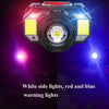 TG-TD009 LED Strong Headlamp Head-Mounted USB Rechargeable Zoom Sensor Headlamp, Colour: Yellow Light
