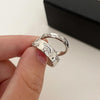 Ladies Light Luxury Snake Shaped Diamond Open Ring, Specification:J3200