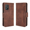 For Asus Zenfone 8 ZS590KS Skin Feel Calf Pattern Horizontal Flip Leather Case with Holder & Card Slots & Photo Frame(Brown)