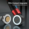 ENKAY 3A USB to Type-C / 8 Pin Magnetic 540 Degrees Rotating Fast Charging Cable, Length:1m(Black)