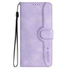 For Samsung Galaxy A36 5G Heart Pattern Skin Feel Leather Phone Case(Purple)
