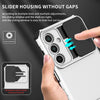For Samsung Galaxy A16  4G / 5G Stereoscopic Holder Sliding Camshield Phone Case(White)