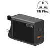 GaN PD48W Type-C PD3.0 + USB3.0 Notebook Adapter UK Plug(Black)