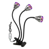 LED Clip Plant Lamp USB Remote Control Dimming Grow Light, Style: Three Head(Full Spectral)