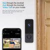 Wireless WiFi Video Doorbell 720P HD, AI, Motion Detection, No Battery