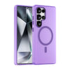 For Samsung Galaxy S25 Ultra MagSafe Frosted Translucent TPU + PC Full Coverage Phone Case(Dark Purple)