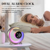 20W Dual Alarm Clock Touch Control Wake Up RGB Light with Nature Music for Sleep (Gold)