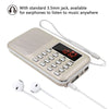 L-218AM  MP3 Radio Speaker Player Support TF Card USB with LED Flashlight Function(Gold)