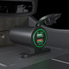 ZH-723F3 Car / Motorcycle QC3.0 Cell Phone Fast Charging Dual USB Car Charger(Green Light)