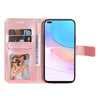 For Huawei nova 8i / Honor 50 Lite 7-petal Flowers Embossed Flip Leather Phone Case with Holder & Card Slots(Rose Gold)