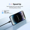 Baseus Discolor Series 2.4A USB to 8 Pin Fast Charging Cable, Cable Length:1m(Black)