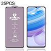 For Xiaomi Redmi 10X Pro 5G 25 PCS 9H HD Large Arc High Alumina Full Screen Tempered Glass Film