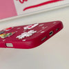 For iPhone 13 Pro Max Christmas Series Frosted PC Hybrid TPU Leather Phone Case(Snowflakes)