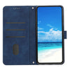 For Xiaomi Redmi K70 / K70 Pro Skin Feel Heart Embossed Leather Phone Case with Long Lanyard(Blue)