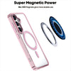 For Samsung Galaxy S25+ 5G MagSafe Magnetic Clear Phone Case(Pink)