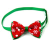 5 Christmas Pet Bow Ties - Adjustable Cat & Dog Collar