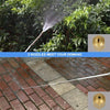 Garden Lawn Irrigation High Pressure Hose Spray Nozzle Car Wash Cleaning Tools (Yellow)