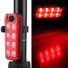 QZ-W007 8 x SMD Rechargeable Monochromatic Bicycle Safety Warning Tail Light(Red Light)