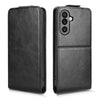 For Samsung Galaxy M56 5G Magnetic Vertical Flip Leather Phone Case with Buckle(Black)