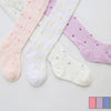 Children Mesh Thin Dance Socks Girls Small Fresh Cotton Pantyhose, Size:21/23(Purple)