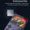 R36S Retro Handheld Game Console Linux System 3.5-Inch IPS Screen Portable Video Player 128G Gray Transparent