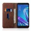 Casual Style Retro Crazy Horse Texture Horizontal Flip Leather Case for Asus Zenfone LIVE2 (L2) ZA550KL, with Card Slots & Holder & Wallet (Dark Brown)