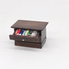 1:12 Mini House Toy Simulation Classical Solid Wood Chinese Retro Sewing Box(Classical Color)