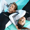 DIVE & SAIL 3mm Warm One-Piece Long Sleeve Wetsuit Thickened Winter Swimming And Surfing Suit, Size: L(Female Black)