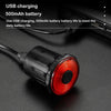 WEST BIKING Bicycle USB Charging Smart Brake Sensor Warning Tail Light(Sit Tube)