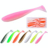 Simulated Fishing Lures Two-Color T-Tail Soft Lures Bionic Sea Fishing Lures, Colour: 6