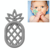 Pineapple Silicone Teether Babies Teething Pendant Nursing Soft Silicone Safe Toys for Soothe Teething Baby(Grey)