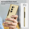 For Samsung Galaxy Z Fold5 Integrated AG Frosted Vacuum Plating Phone Case(Gold)