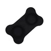 Foldable Silicone Pet Bowl Mat (Black) - Non-Slip & Portable