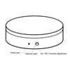 Electric Rotating Display Stand Electric Turntable, Specifications: Chinese Plug(White)