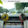 F829 Portable Car Air Outlet Electric Cooling Fan with LED Light(Yellow)
