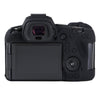 For Canon EOS R6 Mark II Litchi Texture Soft Silicone Protective Case(Black)