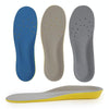 Shock Absorption Thickening Slow Rebound Soft and Comfortable Wicking Insole, Size:S(Yellow Bottom Mesh Dark Blue)