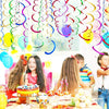 5 PCS 70cm PVC Spiral Ornaments Christmas Kindergarten Classroom Birthday Party Scene Layout Hanging Sequin Ornaments(Rose Gold)