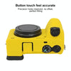 For Sony ILCE-6700 / A6700 Litchi Texture Soft Silicone Protective Case(Yellow)
