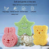 Baby Bathing Wood Pulp Sponge Cute Cartoon Soft Bath Sponge Bath Scrubber, Model: Bunny