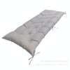 150x50x8cm Outdoor Bench Waterproof Sunscreen Thickened Soft Cushion(Light Gray)