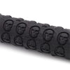 1 Pair AG23 Skull Style Bicycle MTB Bike Lock-on Rubber Handlebar Grips(Red)