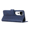 For vivo V40 / V40 Pro / T3 Ultra Stitching Calf Texture Buckle Leather Phone Case(Blue)