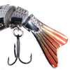 HENGJIA 10cm 24g Bionic Multi-Section Fish Bait Plastic Electroplating Fake Bait(4)